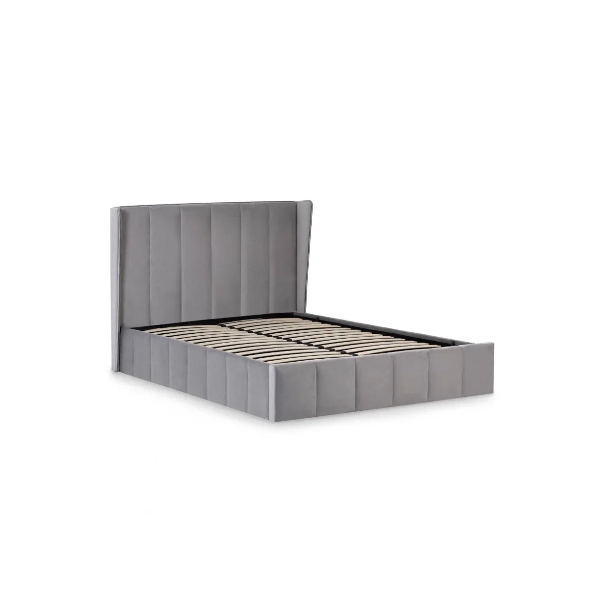 Trinity Katie Grey Fabric Ottoman Storage Bed