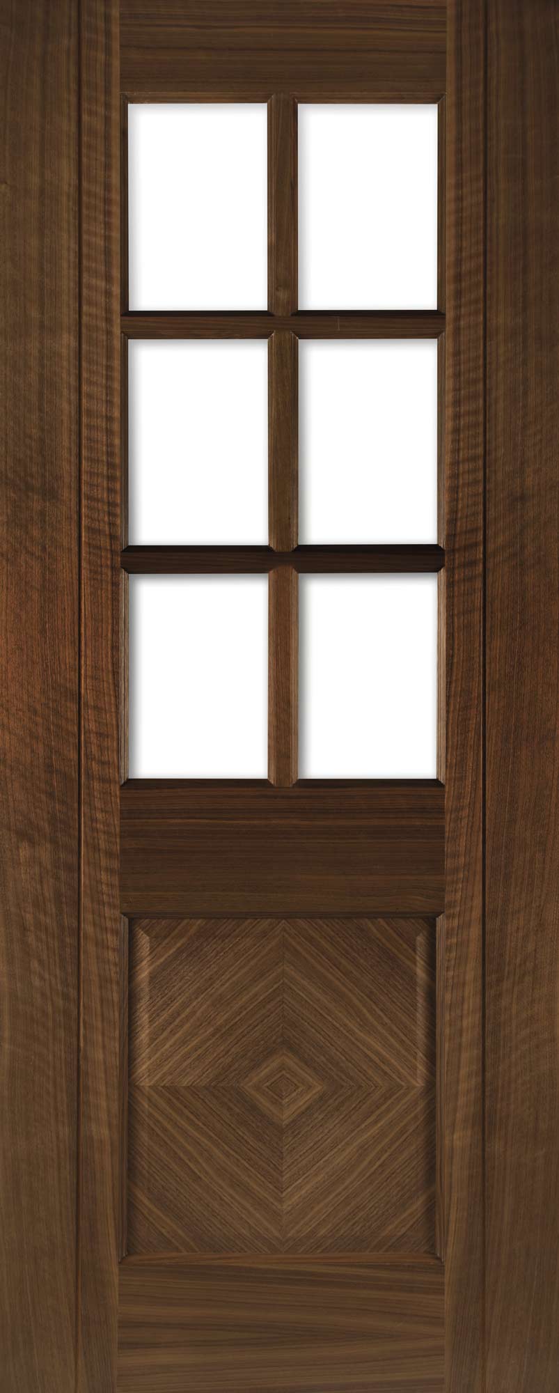 Deanta Internal Kensington Walnut Prefinished Glazed Door