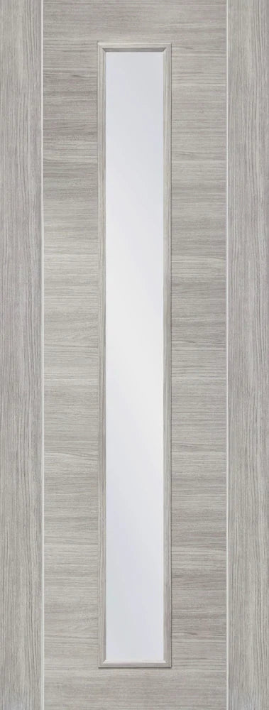 XL Joinery Laminate White Grey Palermo Clear Glass