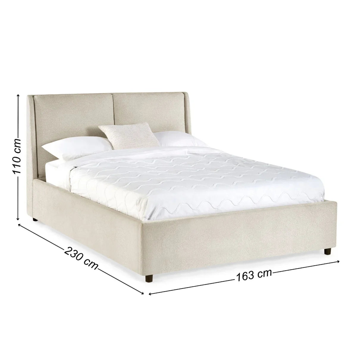 Trinity Maddock Beige Fabric Ottoman Bed