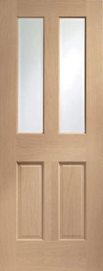 XL Joinery Prefinished Oak Malton Clear Bevelled Glass