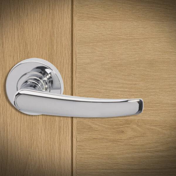 Morava on Square Rose Handle Bathroom Pack with 65mm Latch