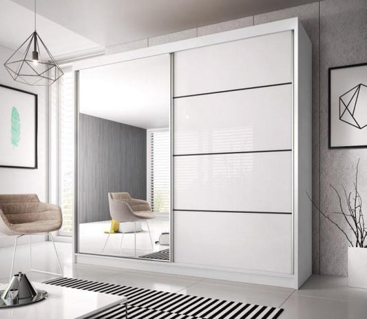 Liberty Multi 35 Sliding Mirror Door Wardrobe 233cm