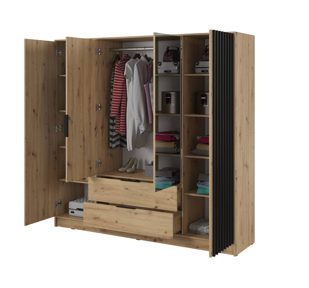 Liberty Nelly Hinged Door Wardrobe 206cm [Mirror]