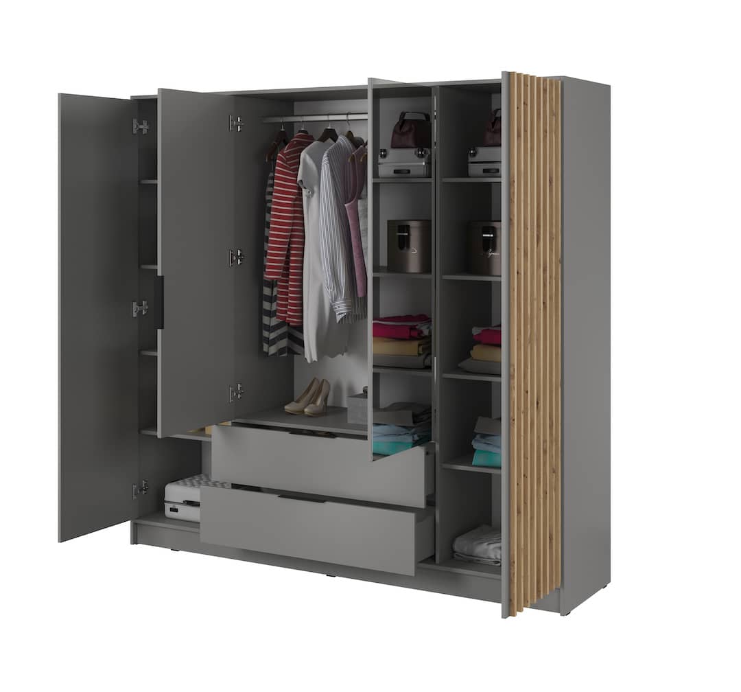 Liberty Nelly Hinged Door Wardrobe 206cm [Mirror]