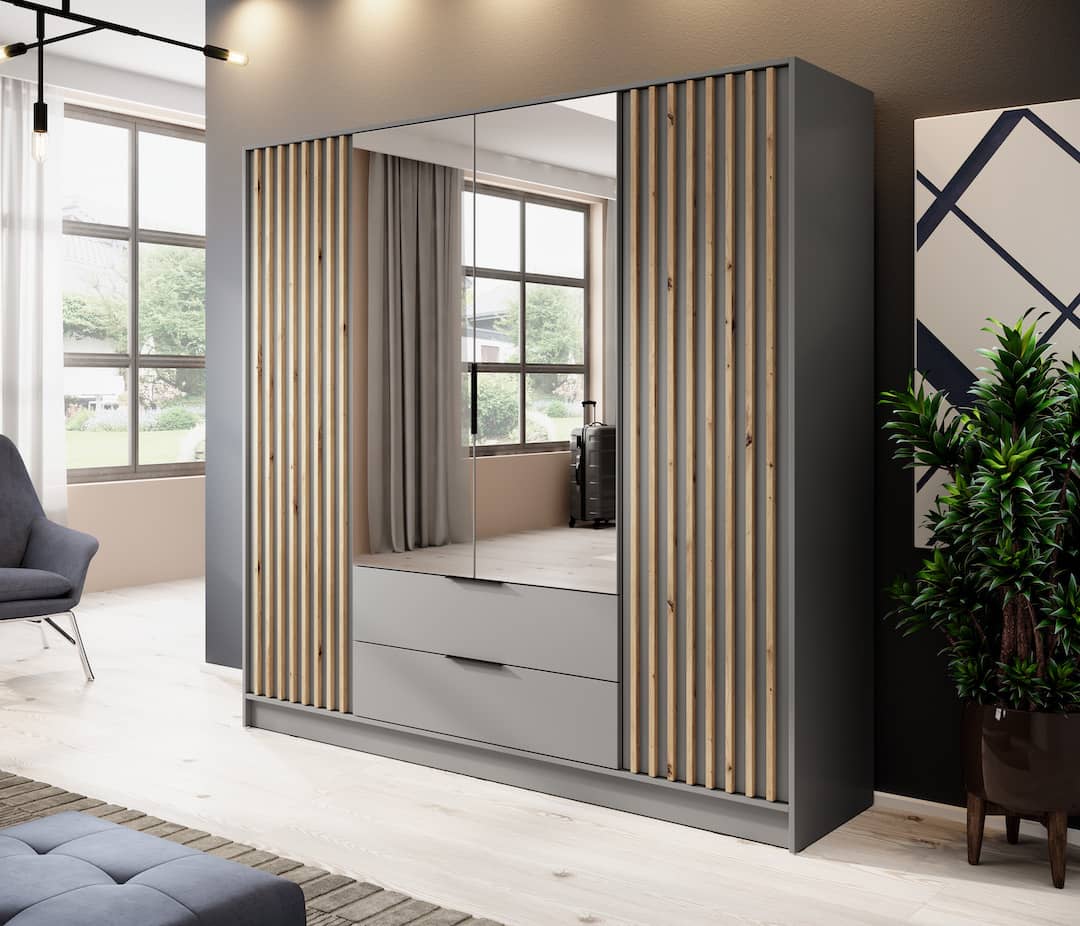 Liberty Nelly Hinged Door Wardrobe 206cm [Mirror]