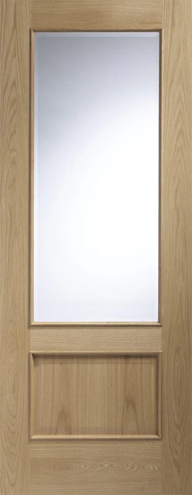 XL Joinery Oak Andria Clear Bevelled Glass RM