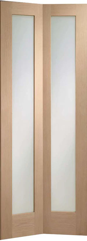 XL Joinery Oak Pattern 10 Bi-Fold Clear Glazed