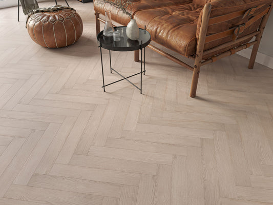 Liberty Oakleigh Helmsley Smoked Grey Oak 8mm Herringbone Laminate Flooring