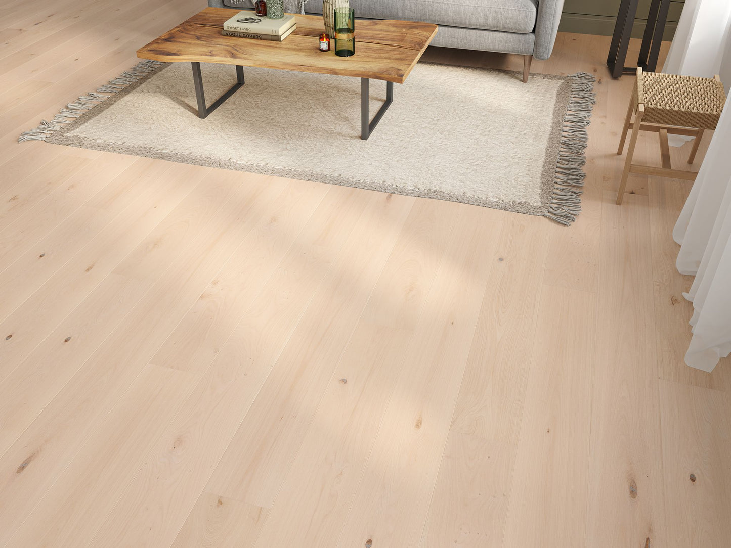 Liberty 14x190mm Natural Unfinished Ontario Oak Real Wood Engineered Oak Floor