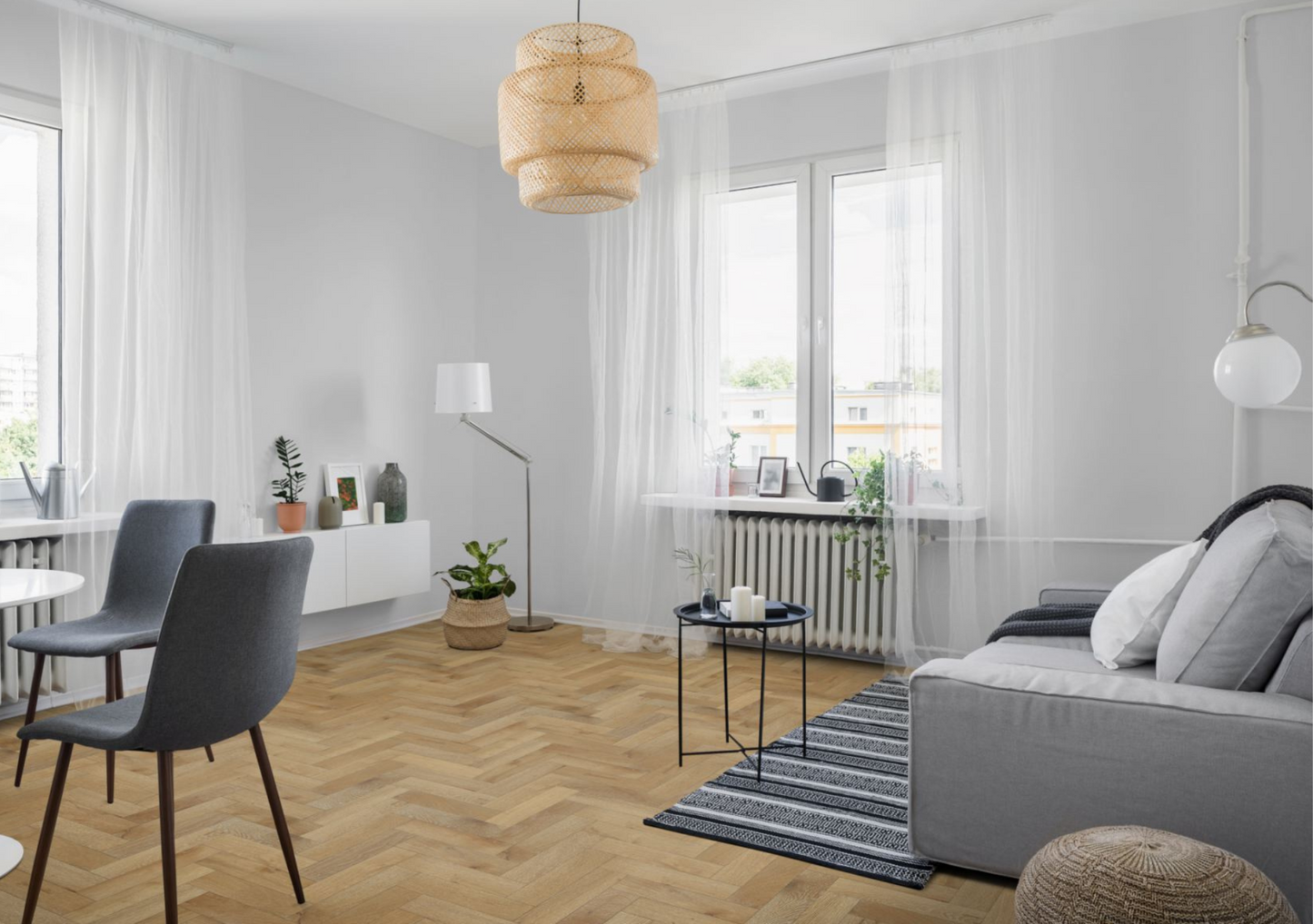 Liberty Lignum Strata Orchid White Oak 15x90mm 15mm Engineered Wood Flooring Herringbone