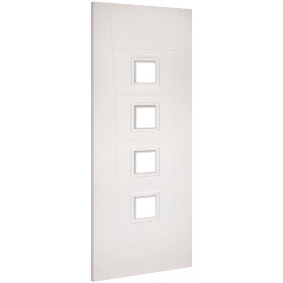 Deanta Internal Pamplona White Primed Glazed Fire Door