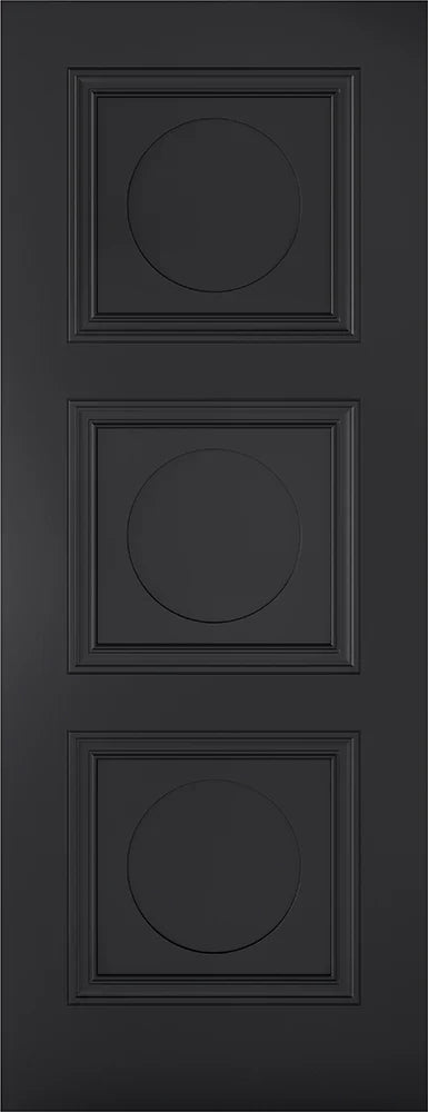 Internal  Black Door Antwerp 3 Panel
