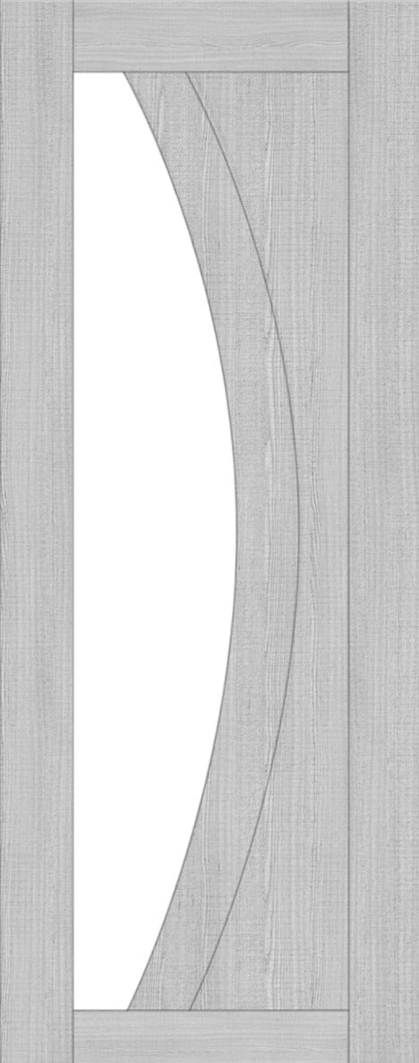 Deanta Internal Ravello Light Grey Ash Prefinished Glazed Door
