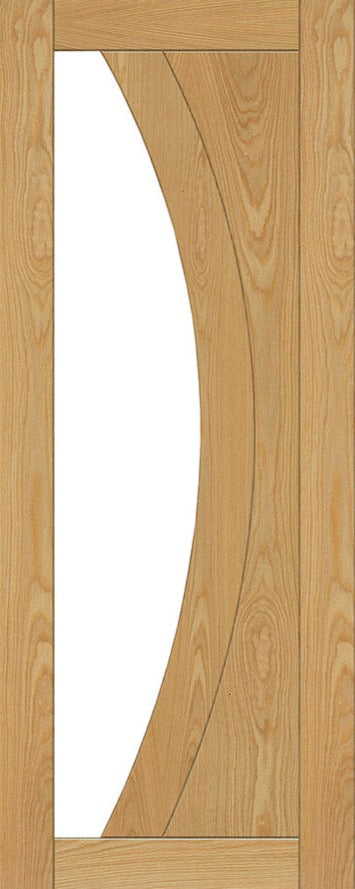 Deanta Internal Ravello Oak Prefinished Glazed Door