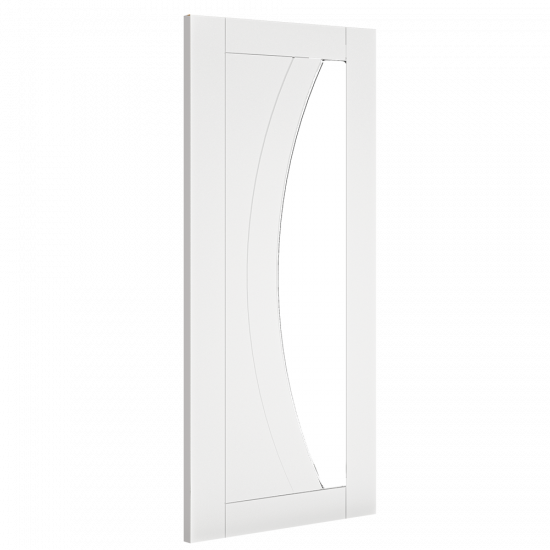 Deanta Internal Ravello White Primed Glazed Door