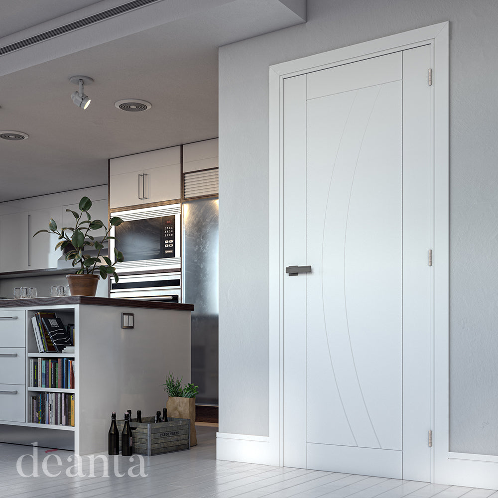 Deanta Internal Ravello White Primed Fire Door