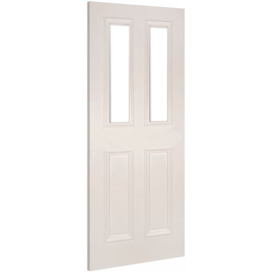 Deanta Internal Rochester White Primed Glazed Door