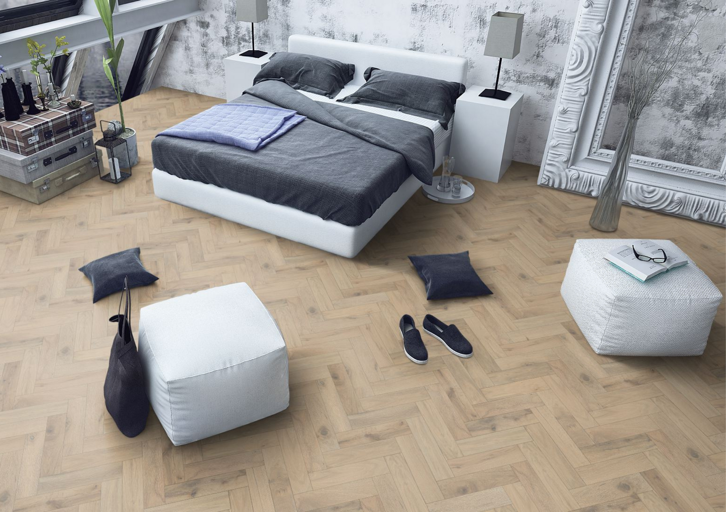 Liberty Lignum Strata Romantic Oak 15x90mm 15mm Engineered Wood Flooring Herringbone