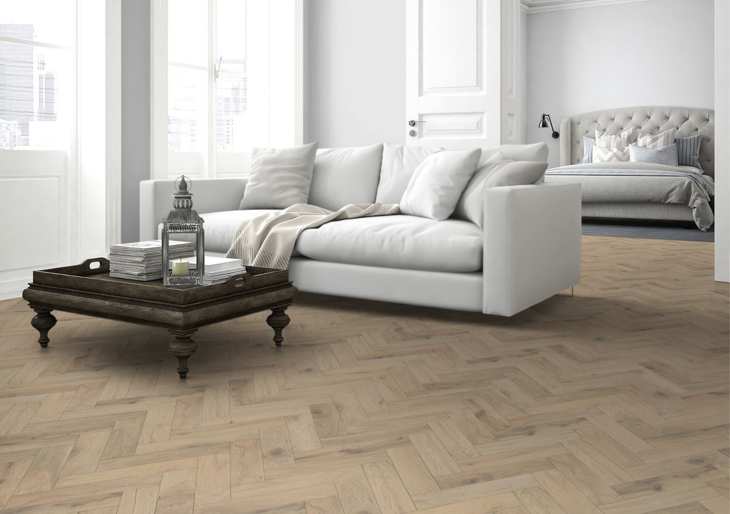 Liberty Lignum Strata Romantic Oak 15x90mm 15mm Engineered Wood Flooring Herringbone