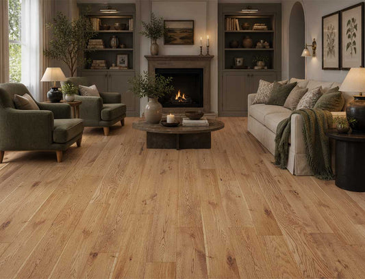 Liberty Harley Solid Oak 18x125mm  Flooring Brushed and Handscraped UV Olied Finish