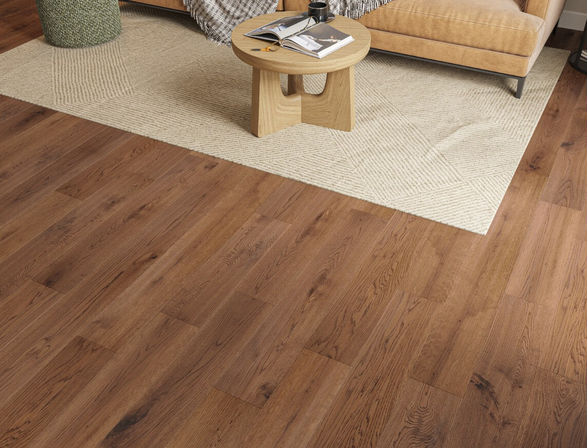 Liberty Solid Oak 18x150mm Golden Handscraped and Lacquered Solid Wood Flooring