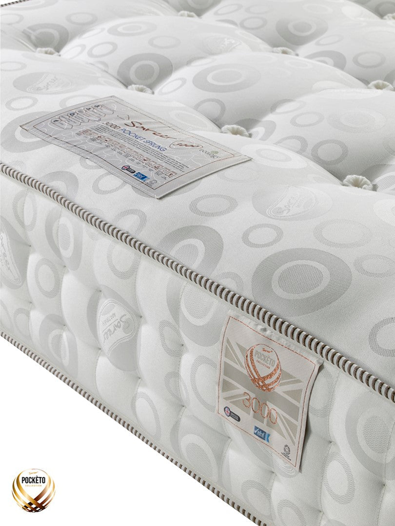 Sareer Pocketo 3ft Single 3000 Pockets Latex Mattress