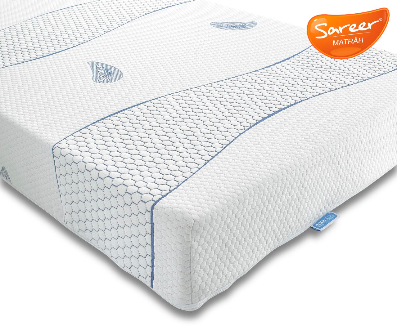 Sareer Matrah 4ft Small Double Cool Blue Memory Foam Mattress
