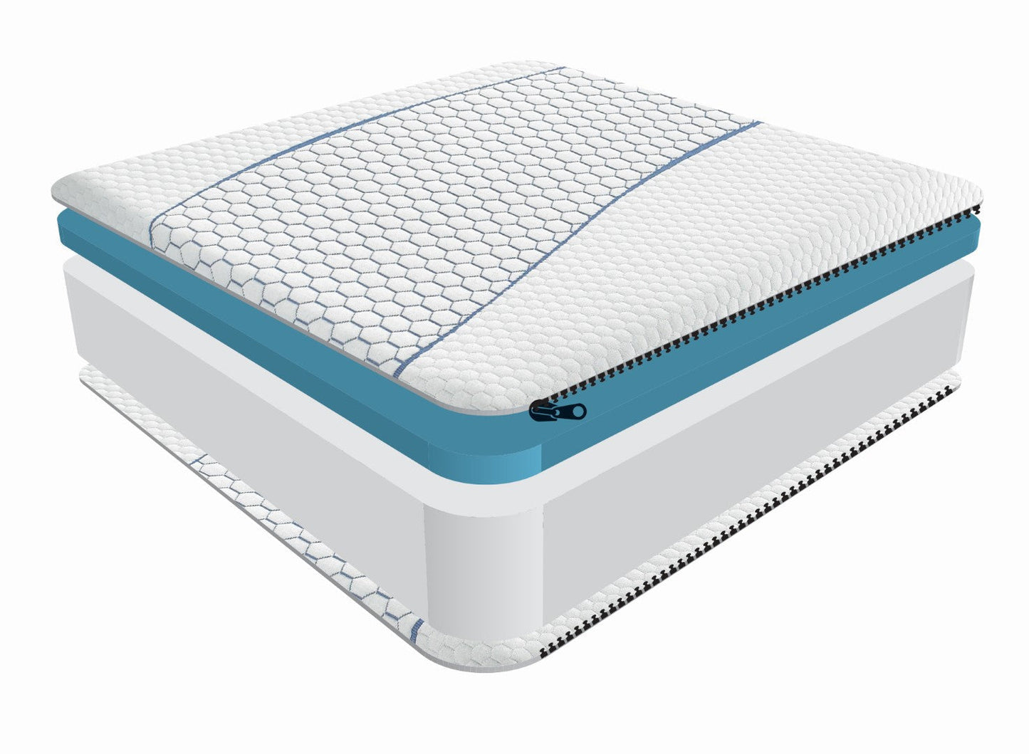 Sareer Matrah 3ft Single Cool Blue Memory Foam Mattress