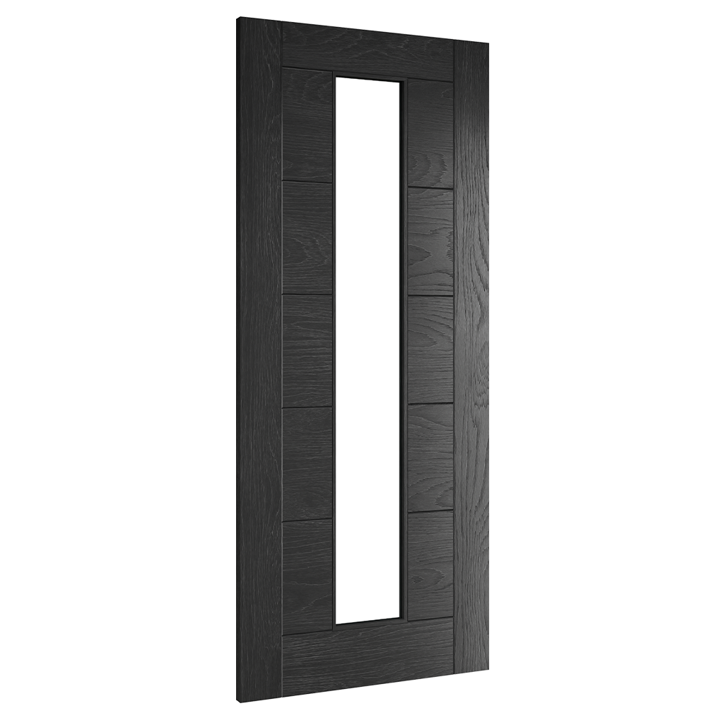 Deanta Internal Seville Black Prefinished Glazed Door