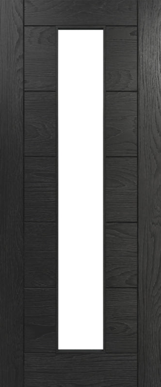 Deanta Internal Seville Black Prefinished Glazed Door