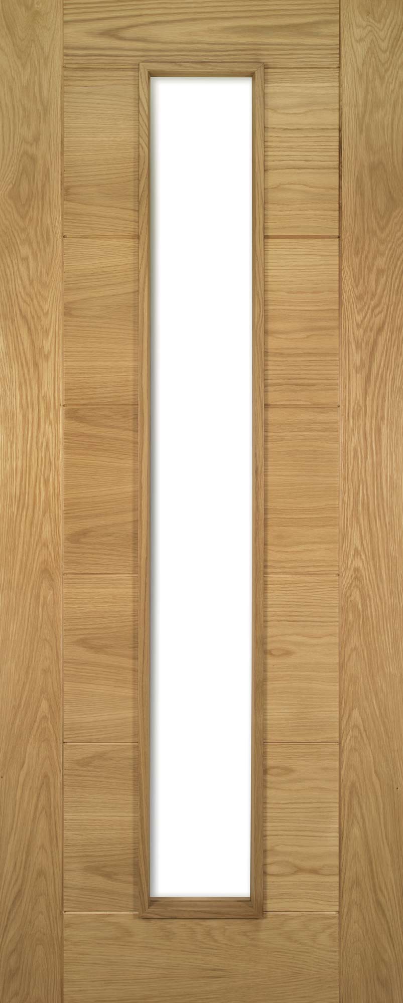 Deanta Internal Seville Oak Prefinished Glazed Fire Door