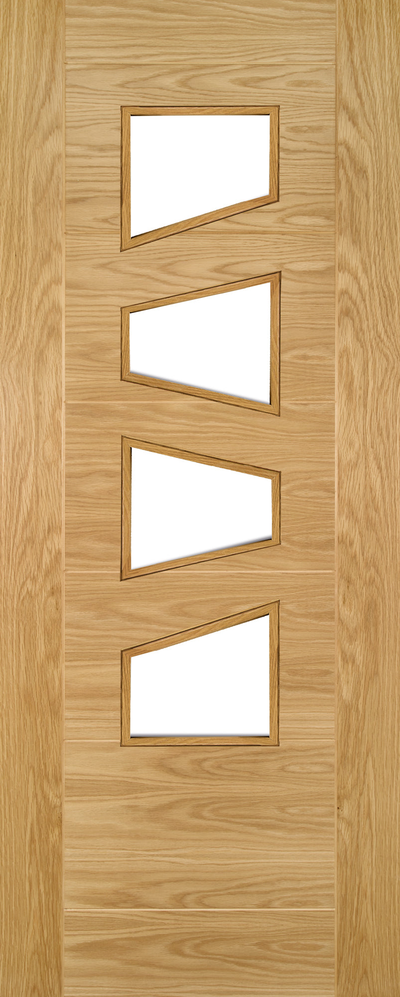 Deanta Internal Seville Oak Prefinished Glazed Door