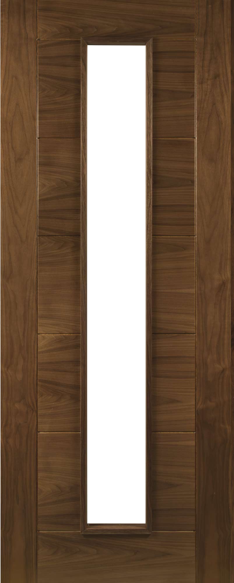 Deanta Internal Seville Walnut Prefinished Glazed Fire Door