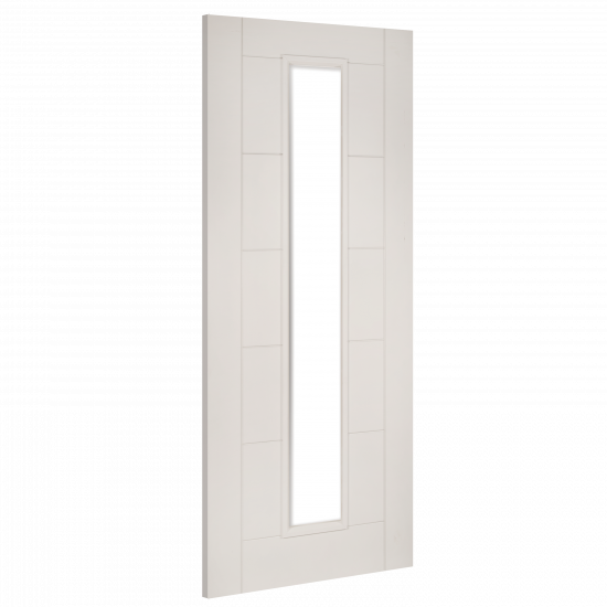 Deanta Internal Seville White Primed Glazed Fire Door