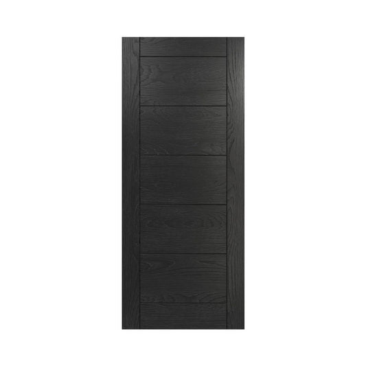Seville Brushed Black Oak Interior Door.