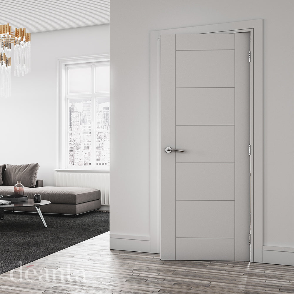 Deanta Internal Seville White Primed Fire Door