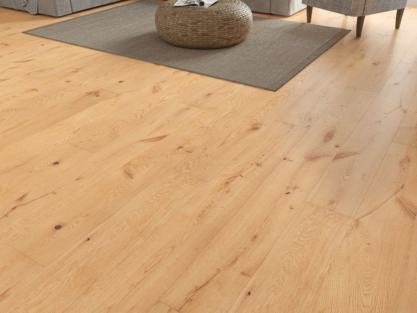 Liberty 14x190mm Rustic Sherwood Oak Smooth UV Lacquered Real Oak 14mm Engineered Wood Floor
