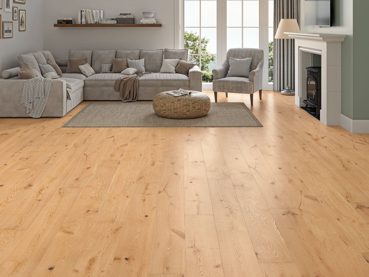 Liberty 14x190mm Rustic Sherwood Oak Smooth UV Lacquered Real Oak 14mm Engineered Wood Floor