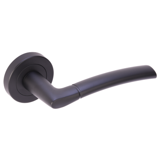 Tanaro  Door Handle Bathroom Pack with lock and 75mm Latch