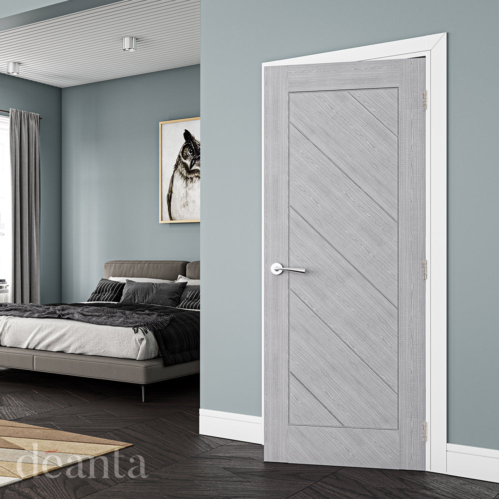 Deanta Internal Torino Grey Prefinished Fire Door