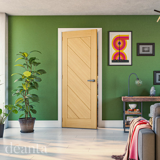 Deanta Internal Torino Oak Prefinished Door