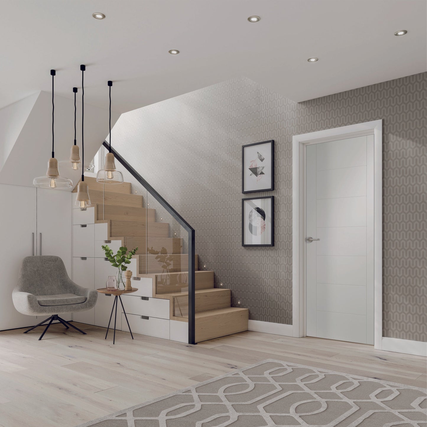 XL Joinery Internal White Primed Palermo Fire Door FD30