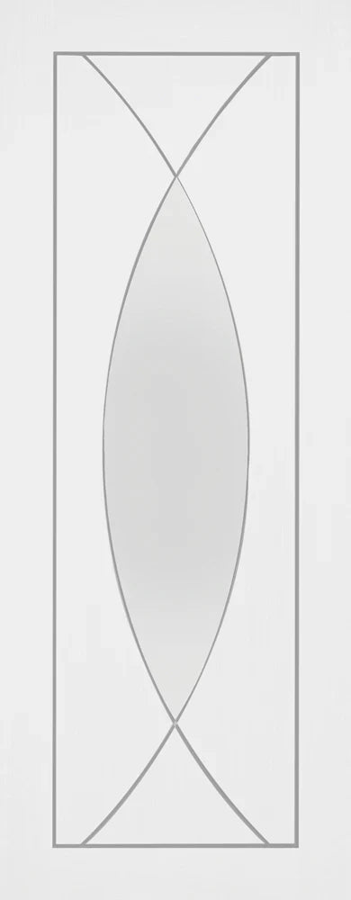 XL Joinery Internal White Primed Pesaro Clear Glazed Door