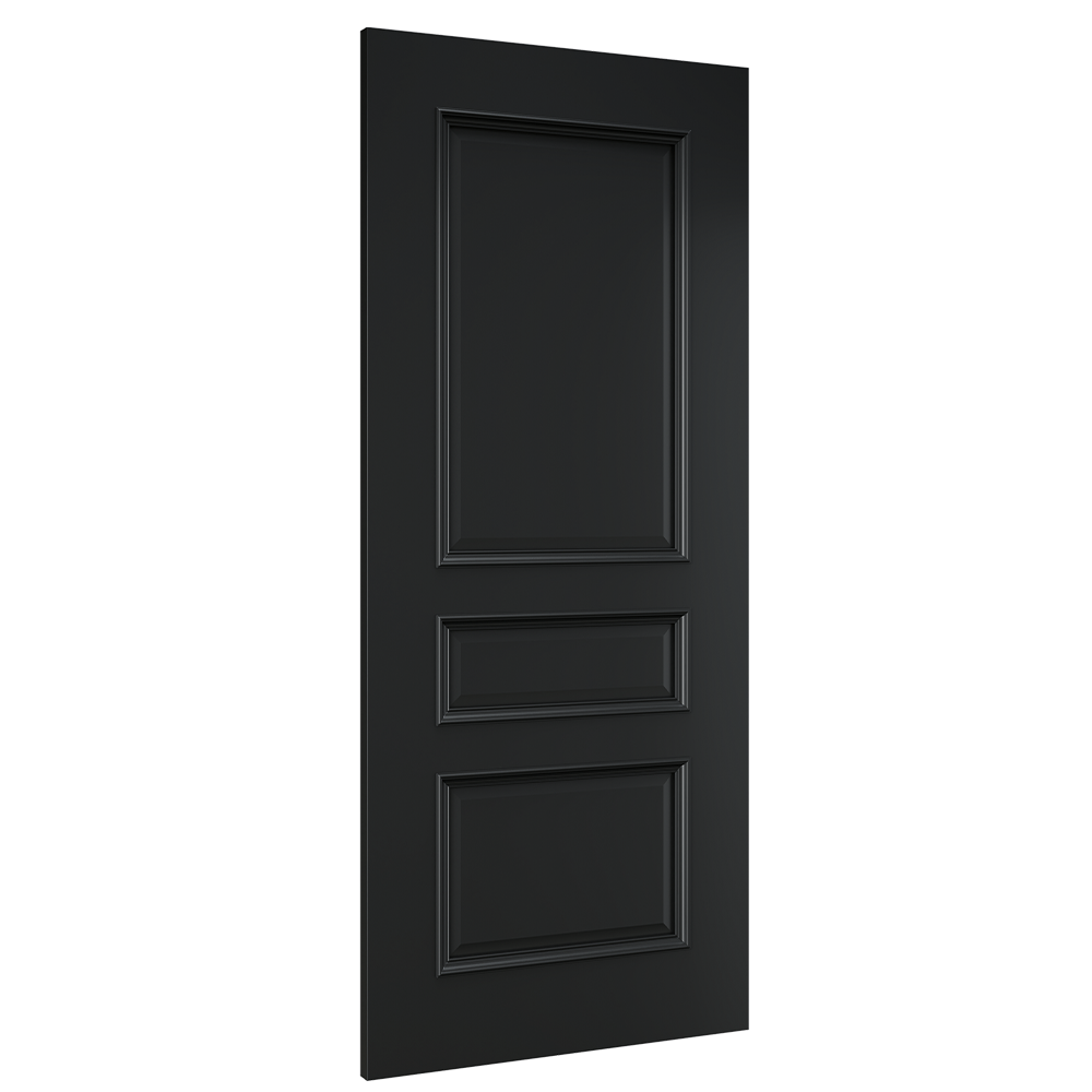 Deanta Internal Windsor Black Prefinished Fire Door