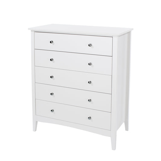 Liberty Como White Painted Mdf 5 Drawer Chest