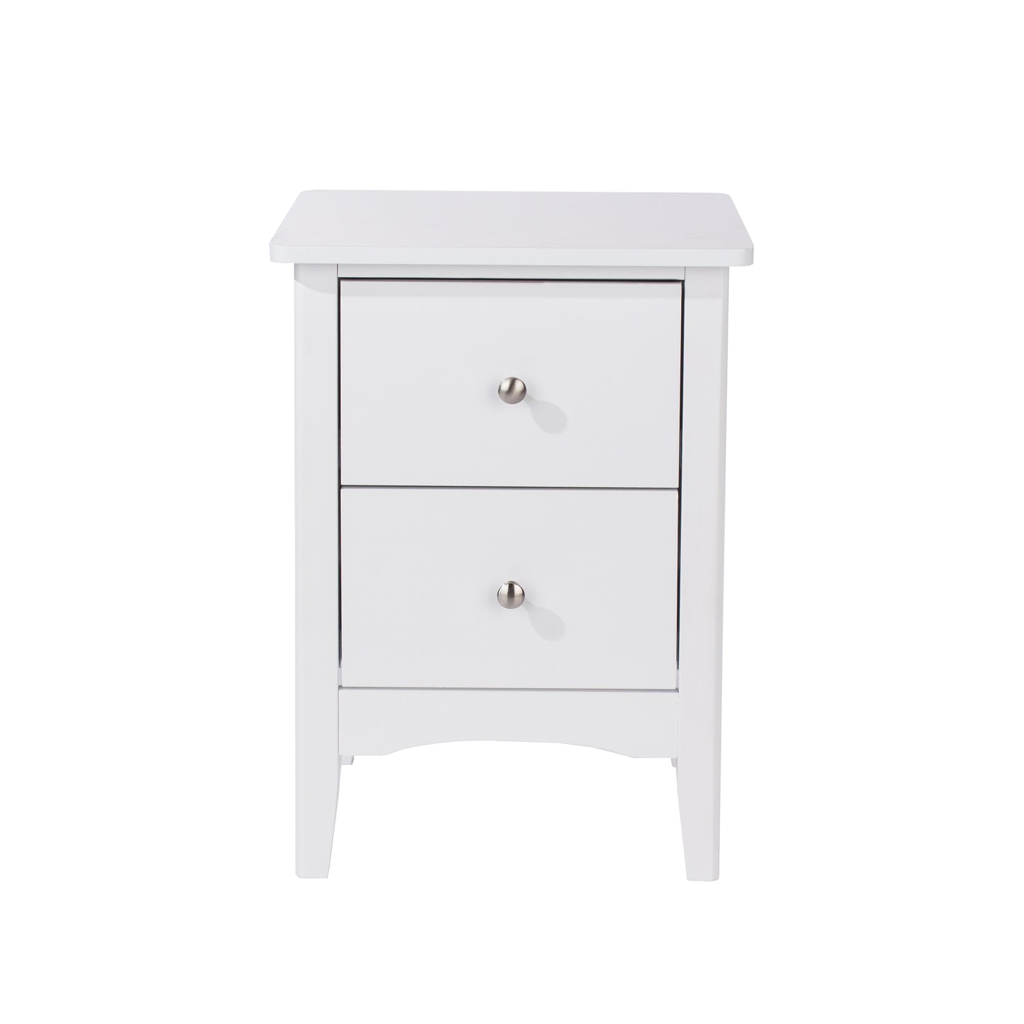Liberty Como White Painted Mdf 2 Drawer Bedside Cabinet