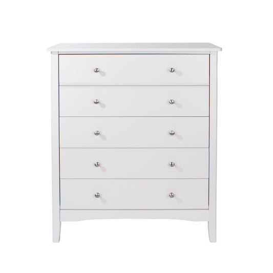 Liberty Como White Painted Mdf 5 Drawer Chest