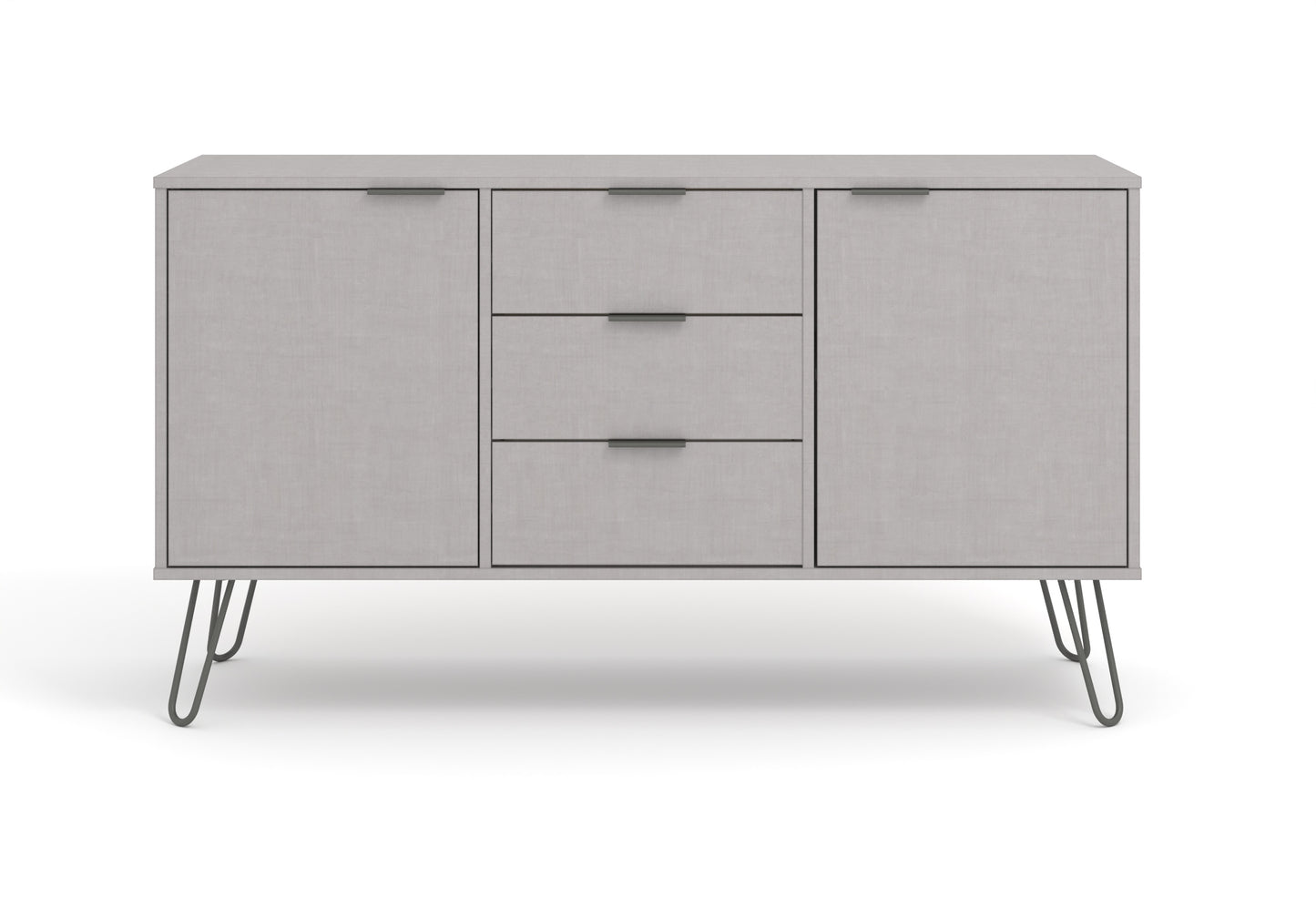 Liberty Augusta Grey Textured Finish Medium Sideboard with 2 Door, 3 Drawers