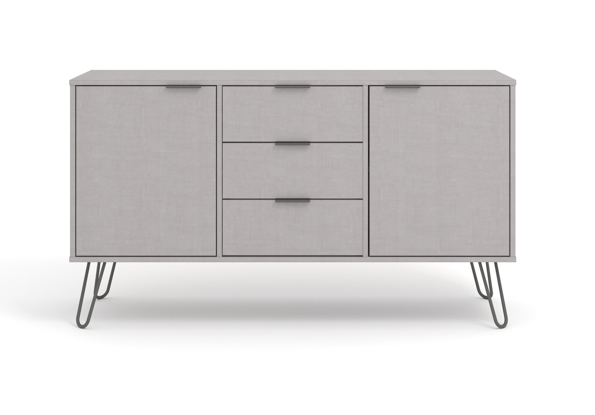 Liberty Augusta Grey Textured Finish Medium Sideboard with 2 Door, 3 Drawers